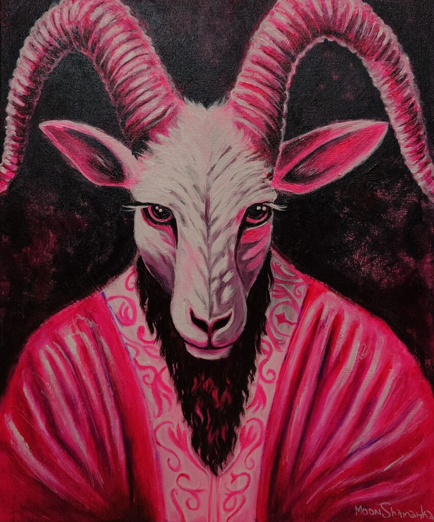 “PERKELEEN PALVELIJAT” (pinkki)
55×46 cm
Akryyli 2025
150 €